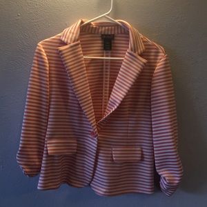 Orange and white coat